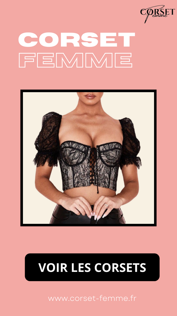 CORSET SEXY EN DENTELLE BRODÉE NATASHA
