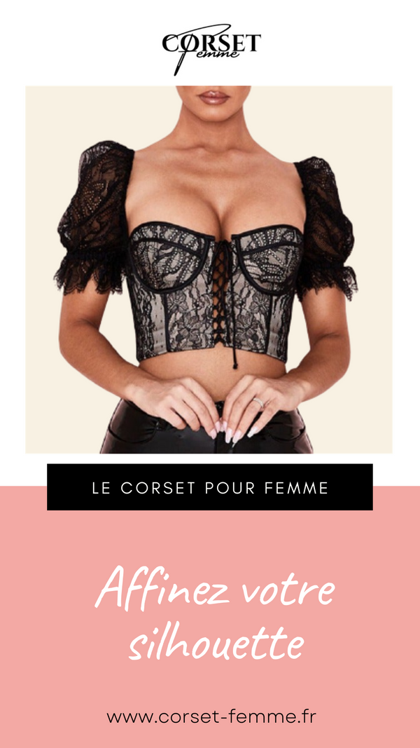 CORSET SEXY EN DENTELLE BRODÉE NATASHA