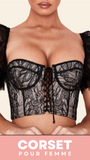 CORSET SEXY EN DENTELLE BRODÉE NATASHA