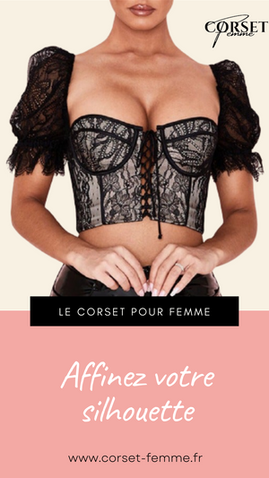 CORSET SEXY EN DENTELLE BRODÉE NATASHA