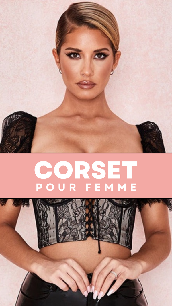 CORSET SEXY EN DENTELLE BRODÉE NATASHA