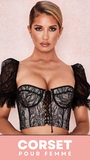 CORSET SEXY EN DENTELLE BRODÉE NATASHA
