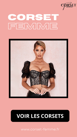 CORSET SEXY EN DENTELLE BRODÉE NATASHA