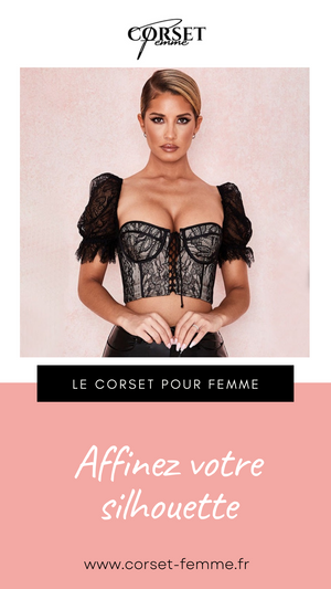 CORSET SEXY EN DENTELLE BRODÉE NATASHA