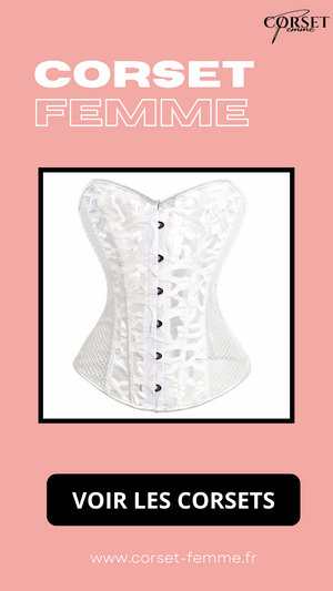 CORSET SEXY EN MAILLE TRANSPARENTE