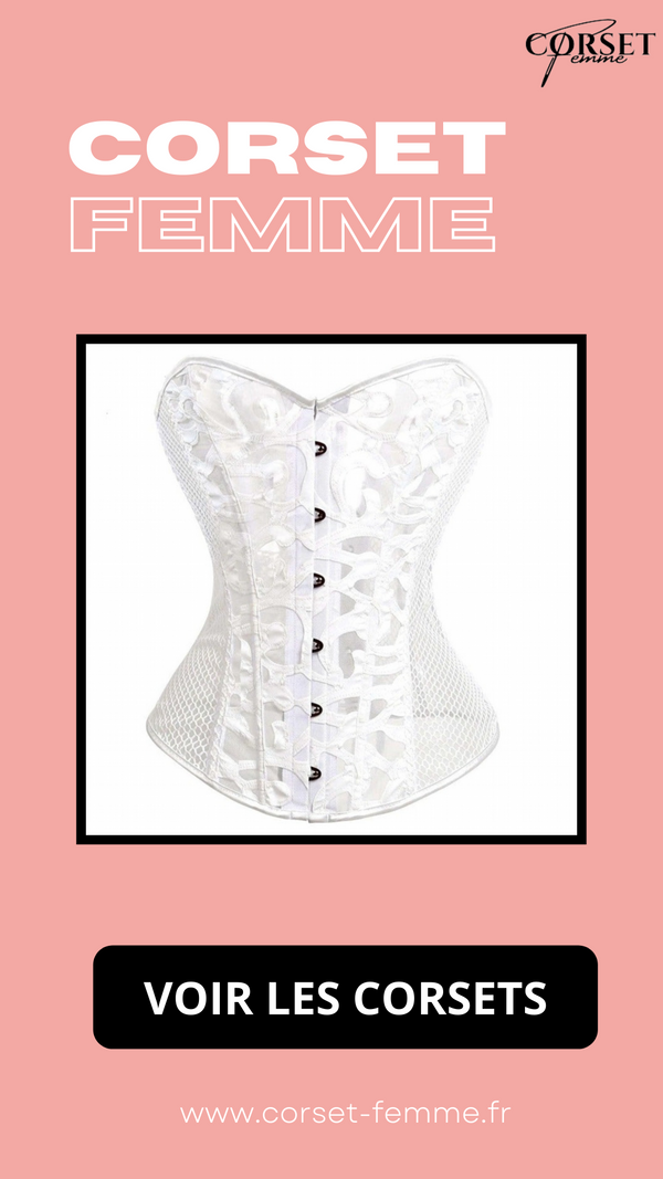 CORSET SEXY EN MAILLE TRANSPARENTE