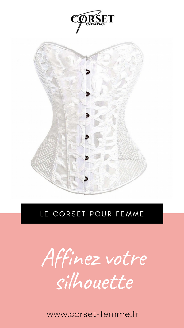 CORSET SEXY EN MAILLE TRANSPARENTE