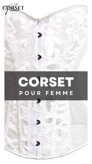 CORSET SEXY EN MAILLE TRANSPARENTE