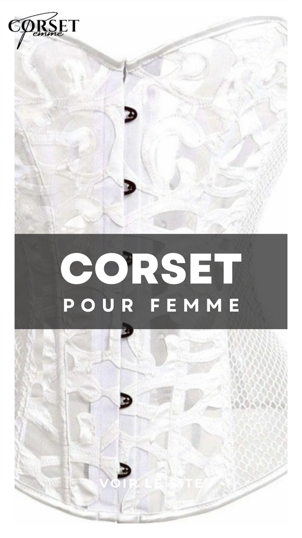 CORSET SEXY EN MAILLE TRANSPARENTE