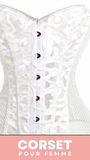 CORSET SEXY EN MAILLE TRANSPARENTE