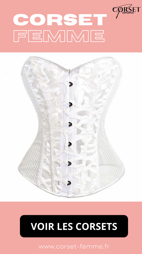CORSET SEXY EN MAILLE TRANSPARENTE