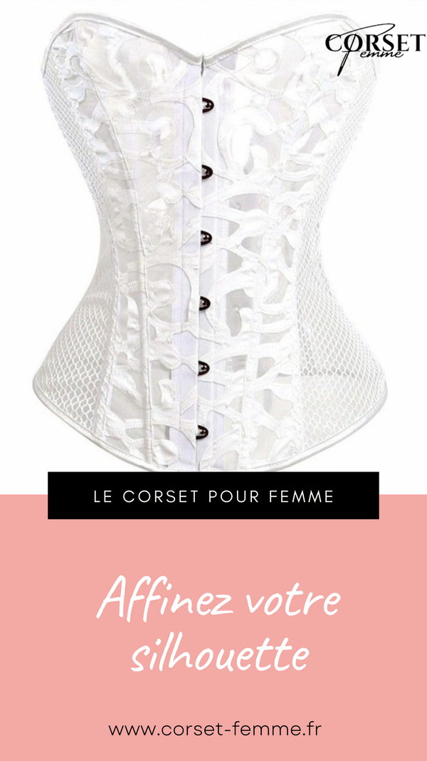 CORSET SEXY EN MAILLE TRANSPARENTE