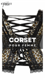 CORSET SEXY LÉOPARD EN SATIN ELLIE