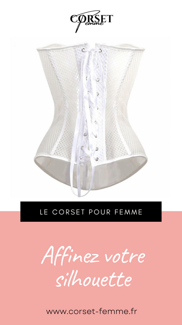 CORSET SEXY EN MAILLE TRANSPARENTE