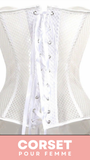 CORSET SEXY EN MAILLE TRANSPARENTE
