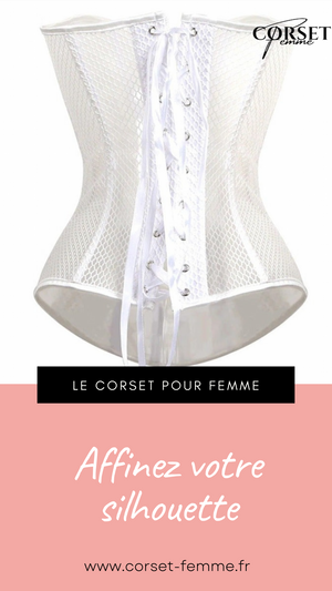 CORSET SEXY EN MAILLE TRANSPARENTE
