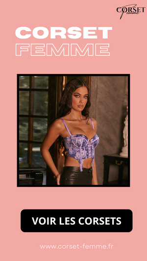 CORSET SEXY FLORAL À FINES BRETELLES CLARA