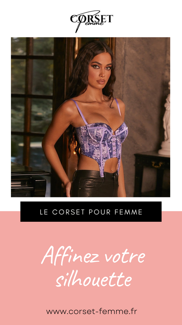CORSET SEXY FLORAL À FINES BRETELLES CLARA