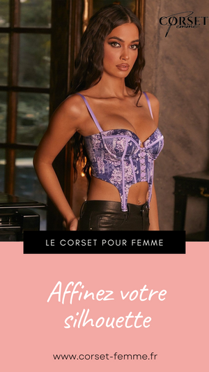 CORSET SEXY FLORAL À FINES BRETELLES CLARA