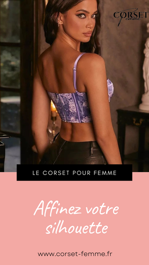 CORSET SEXY FLORAL À FINES BRETELLES CLARA