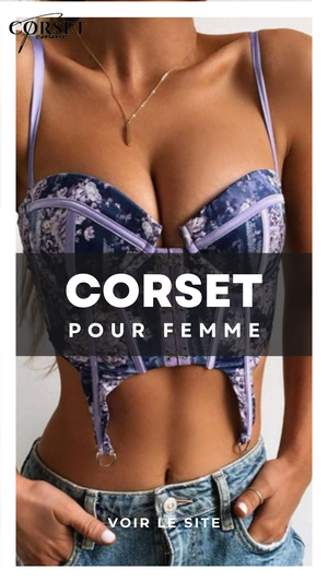 CORSET SEXY FLORAL À FINES BRETELLES CLARA