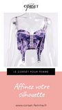 CORSET SEXY FLORAL À FINES BRETELLES CLARA