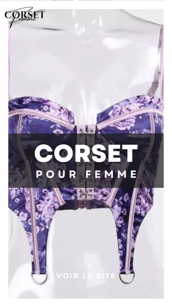 CORSET SEXY FLORAL À FINES BRETELLES CLARA