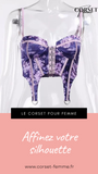 CORSET SEXY FLORAL À FINES BRETELLES CLARA