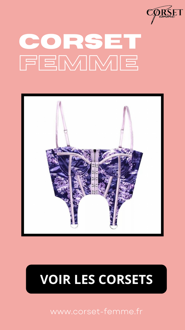 CORSET SEXY FLORAL À FINES BRETELLES CLARA