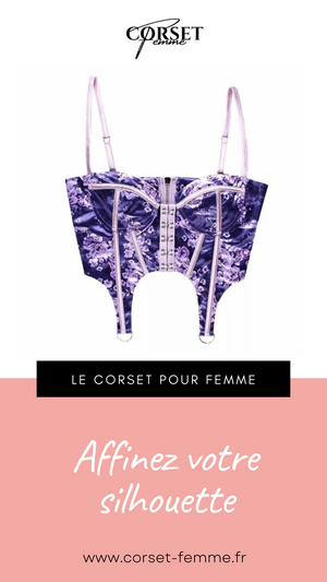 CORSET SEXY FLORAL À FINES BRETELLES CLARA