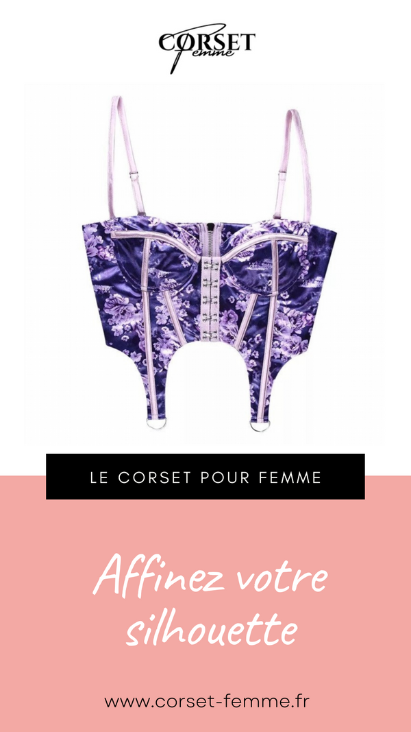 CORSET SEXY FLORAL À FINES BRETELLES CLARA