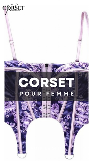 CORSET SEXY FLORAL À FINES BRETELLES CLARA