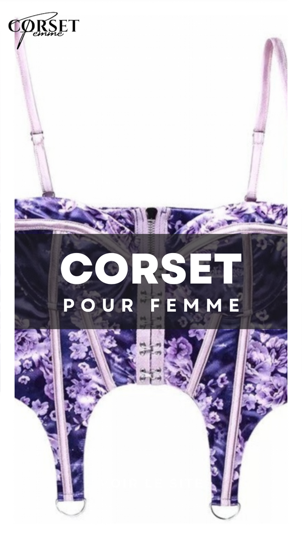 CORSET SEXY FLORAL À FINES BRETELLES CLARA