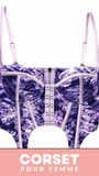 CORSET SEXY FLORAL À FINES BRETELLES CLARA