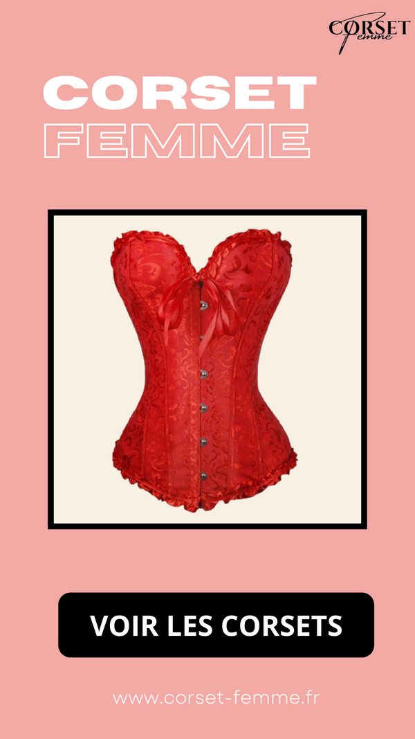 CORSET SEXY ROUGE ÉCLATANT EVERLEIGH