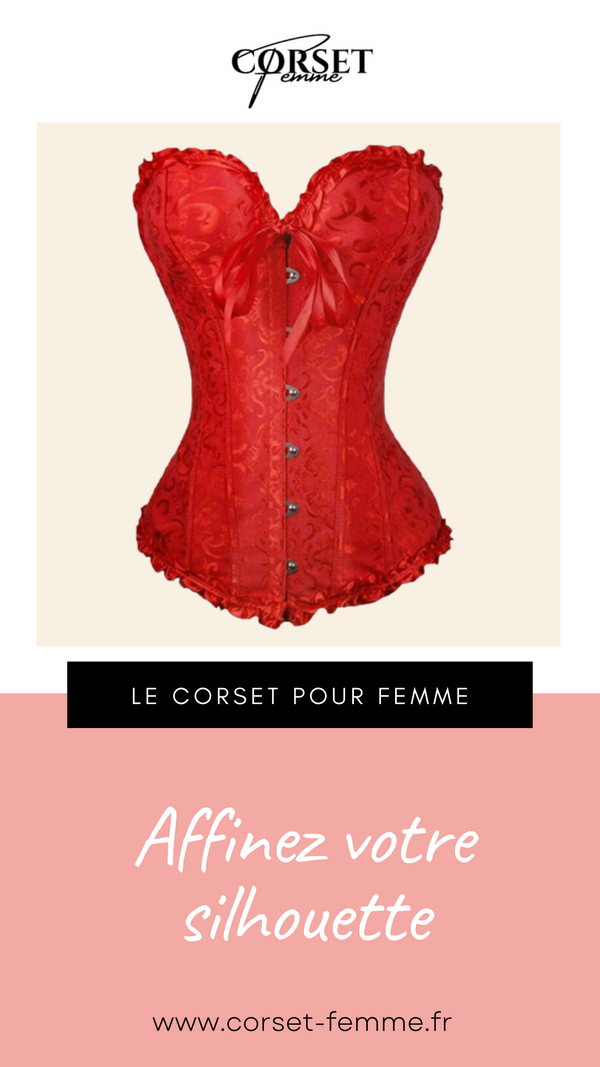 CORSET SEXY ROUGE ÉCLATANT EVERLEIGH
