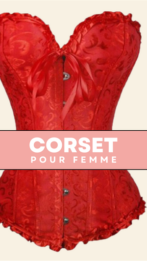 CORSET SEXY ROUGE ÉCLATANT EVERLEIGH