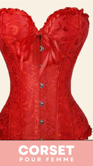 CORSET SEXY ROUGE ÉCLATANT EVERLEIGH