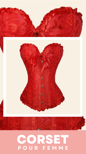 CORSET SEXY ROUGE ÉCLATANT EVERLEIGH