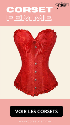 CORSET SEXY ROUGE ÉCLATANT EVERLEIGH