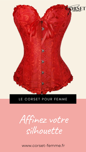 CORSET SEXY ROUGE ÉCLATANT EVERLEIGH