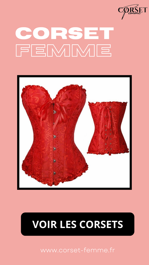 CORSET SEXY ROUGE ÉCLATANT EVERLEIGH