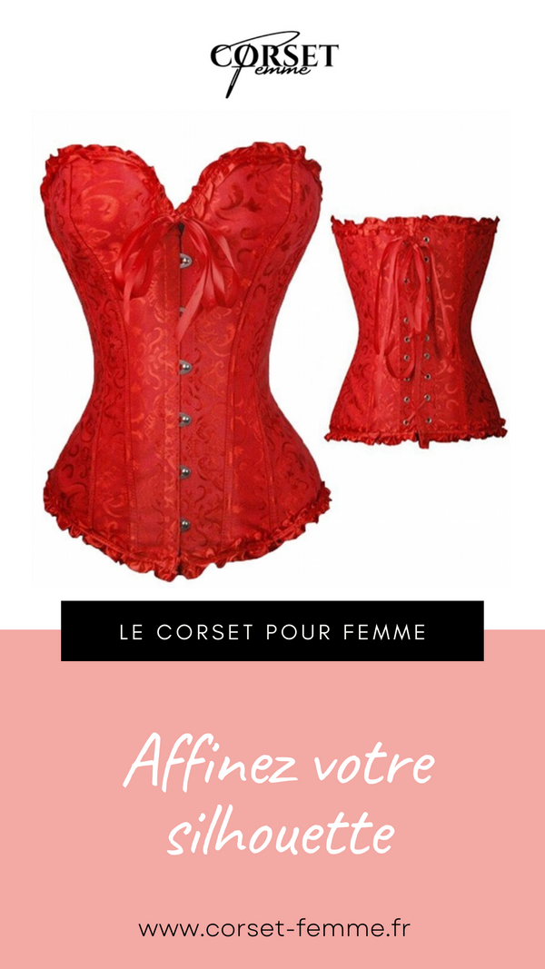 CORSET SEXY ROUGE ÉCLATANT EVERLEIGH