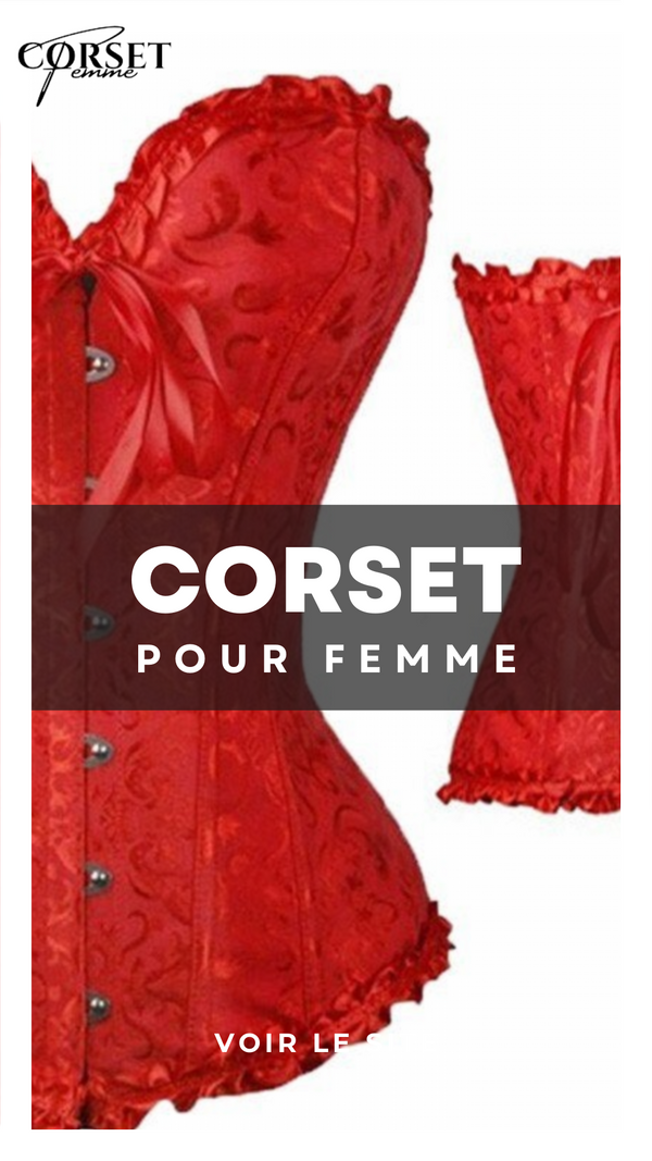 CORSET SEXY ROUGE ÉCLATANT EVERLEIGH