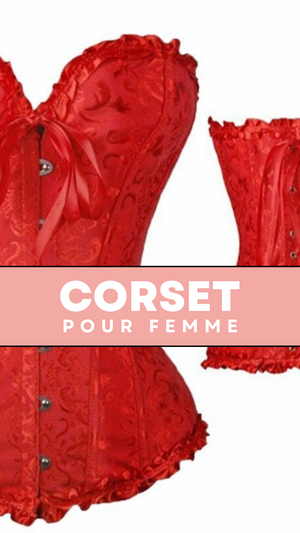 CORSET SEXY ROUGE ÉCLATANT EVERLEIGH