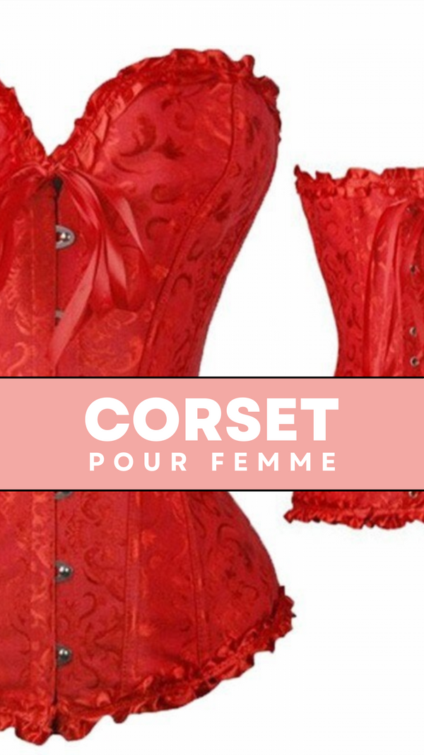 CORSET SEXY ROUGE ÉCLATANT EVERLEIGH