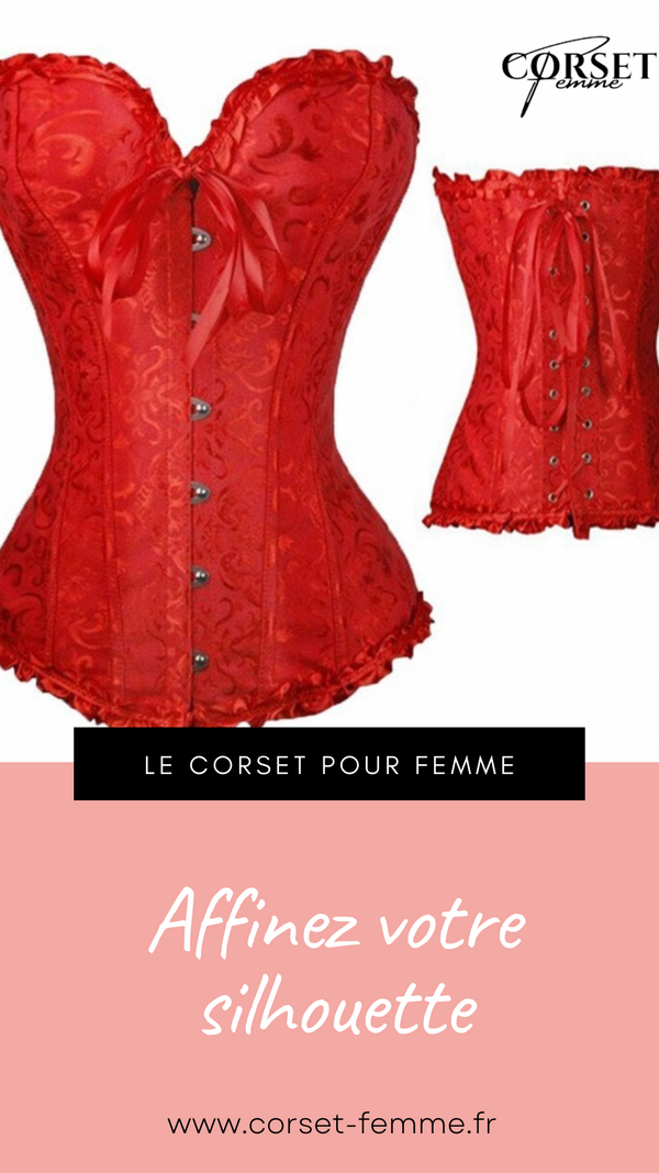 CORSET SEXY ROUGE ÉCLATANT EVERLEIGH