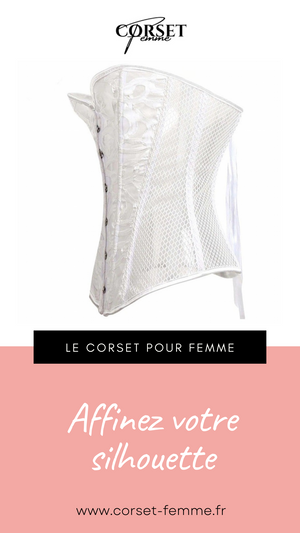 CORSET SEXY EN MAILLE TRANSPARENTE