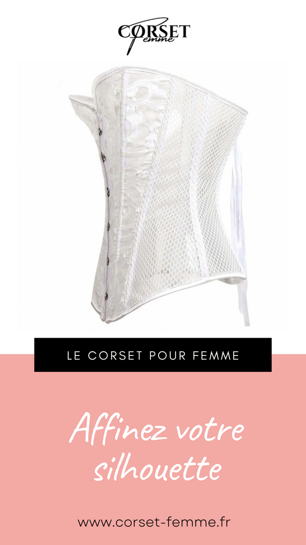 CORSET SEXY EN MAILLE TRANSPARENTE