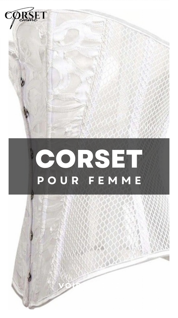 CORSET SEXY EN MAILLE TRANSPARENTE